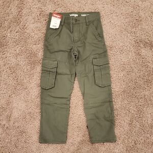 Wrangler Olive Cargo Pants For Boys